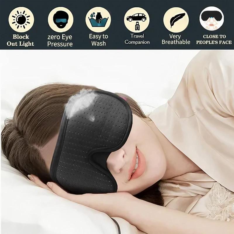 3D Sleep Eye Mask, Breathable Comfortable Sleep Eye Cover, Soft Eye Care Mask for Travel, Nap, Night Sleep, Yoga & Pilates Equipment