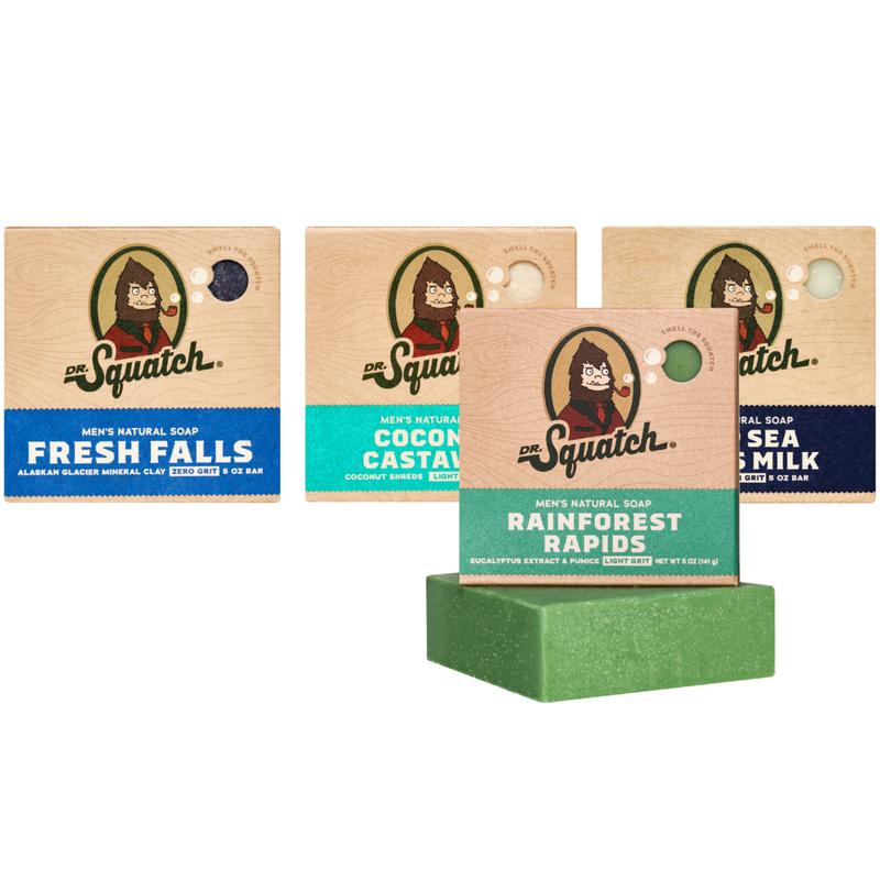 Dr. Squatch - Fresh Bar Soap 4-Pack - Body Care for Men