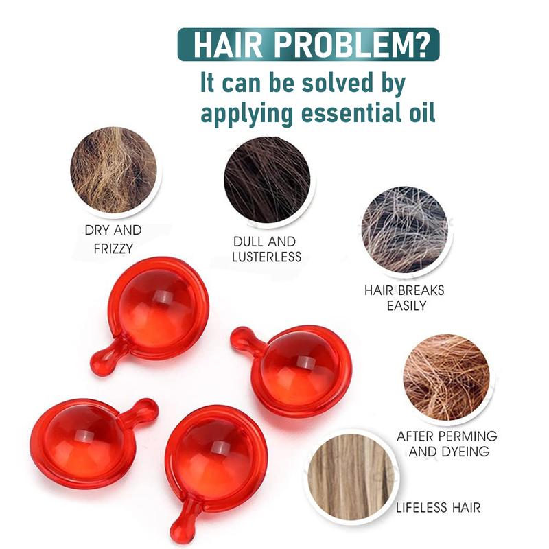 Shiny and Hydrated Hair Serum Capsules No Rinse with Argan Macadamia Avocado Oils Comfort Haircare