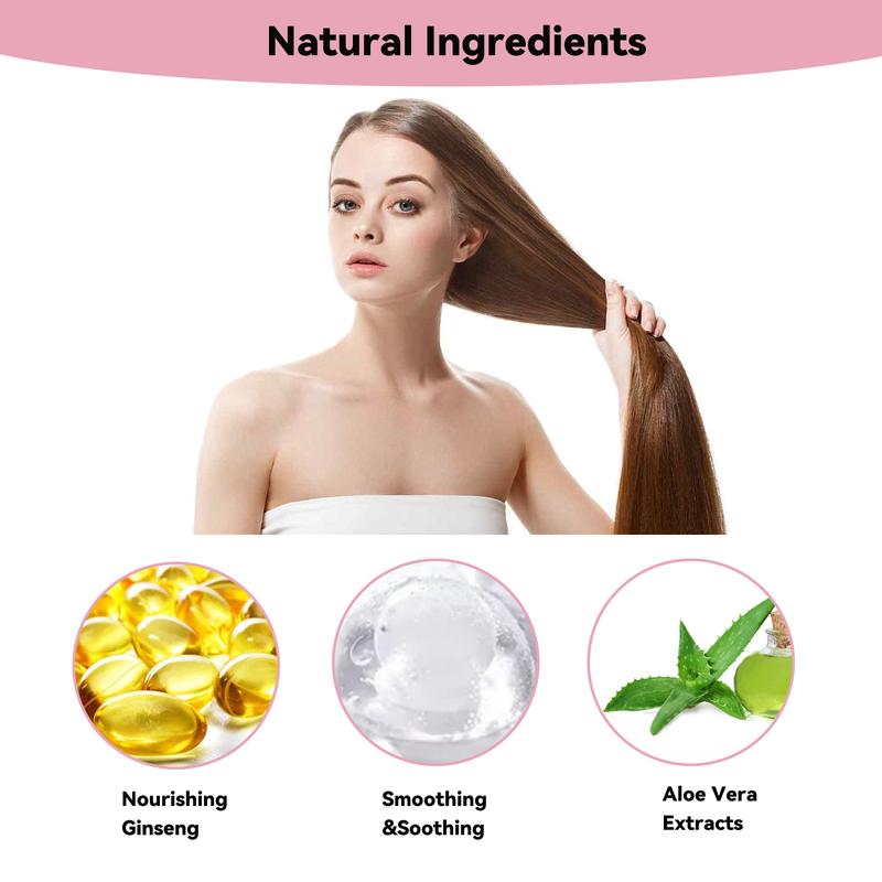 (2 Bottles)Hair Straightening Cream, Keratin Straight Hair Cream with Brush, Hair Straightening Treatment for Curly Hair, Hair Smoothing Cream, for Smooth and Nourishing Hair for Dry Hair