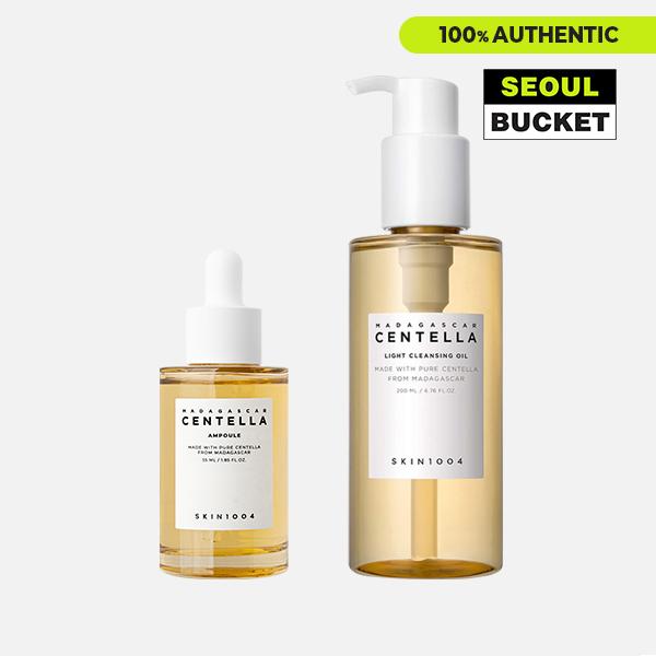 [SKIN1004] MADAGASCAR CENTELLA LIGHT CLEANSING OIL 200ML & MADAGASCAR CENTELLA AMPOULE 55ML