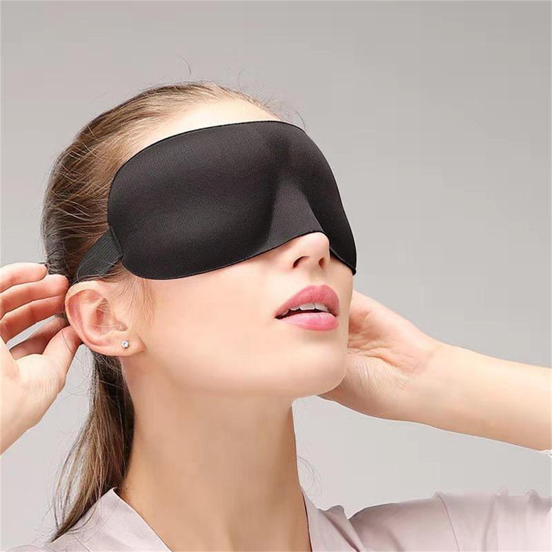 3D Sleep Mask, 1 Count Soft & Breathable Eye Cover, Comfortable Eye Mask for Travel & Nap, Sleeping Mask for Home & Office