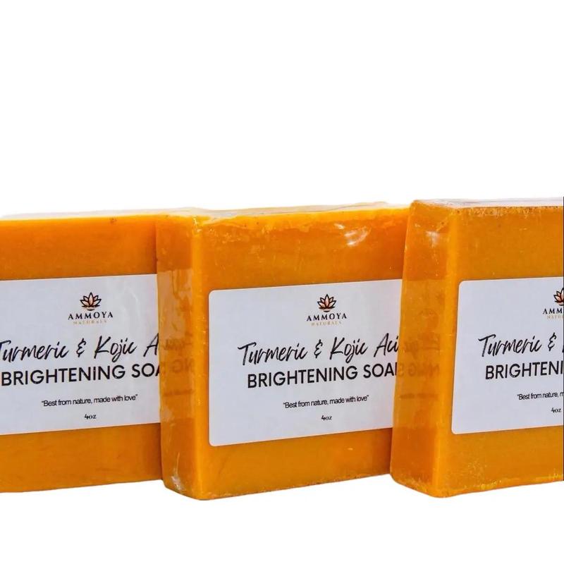 Turmeric and Kojic Soap Multi Pack, Skincare 2 Pack, 3 Pack or 5 Pack acne spots