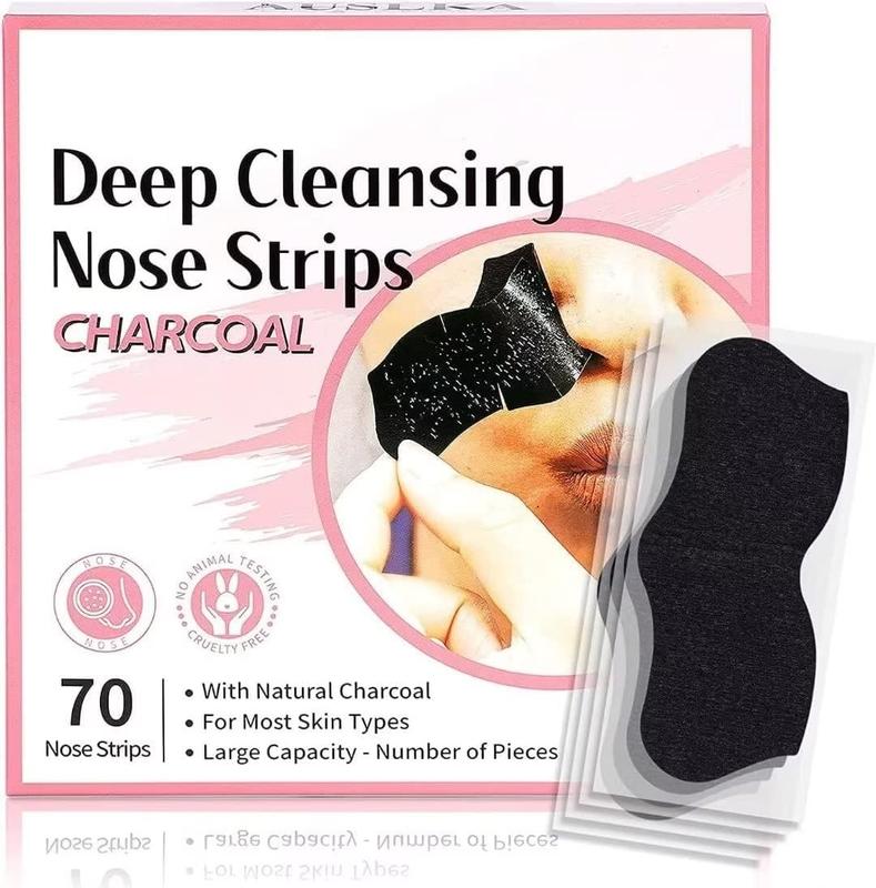 Blackhead pore Patch, deep blackhead removal (70 pieces) Blackhead remover - Deep cleaning carbon strip - Blackhead nose strip - Blackhead remover