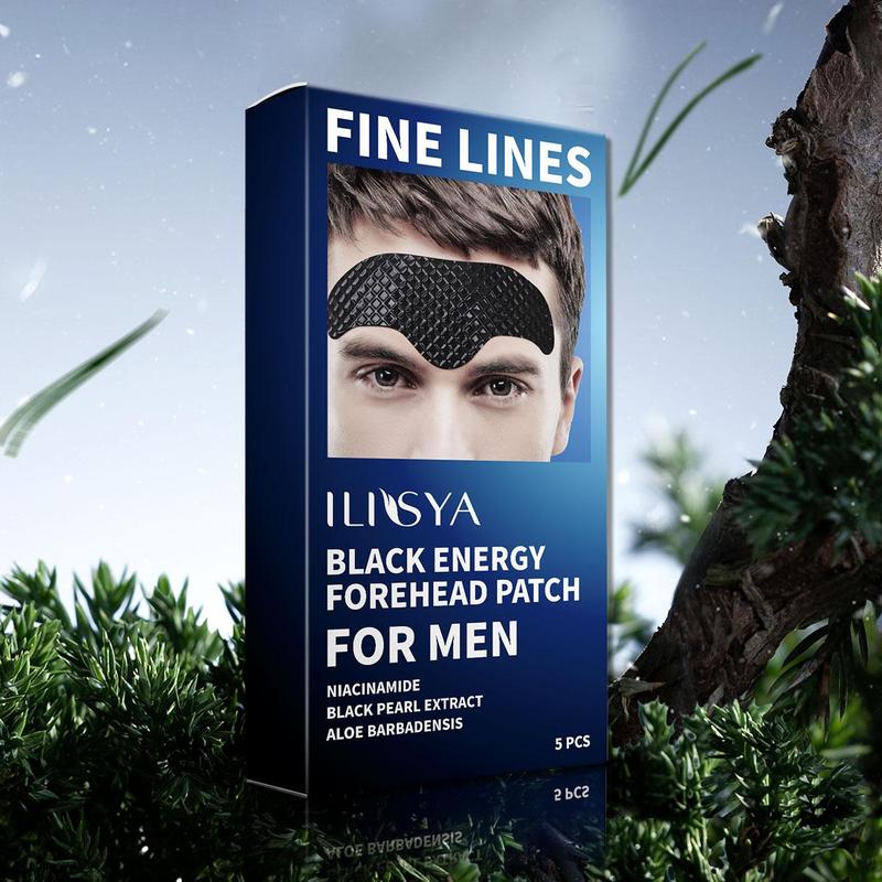 Men's forehead Patch, 5pcs box Moisturizing forehead Patches, Hydrating forehead Skin Care Patches for Men