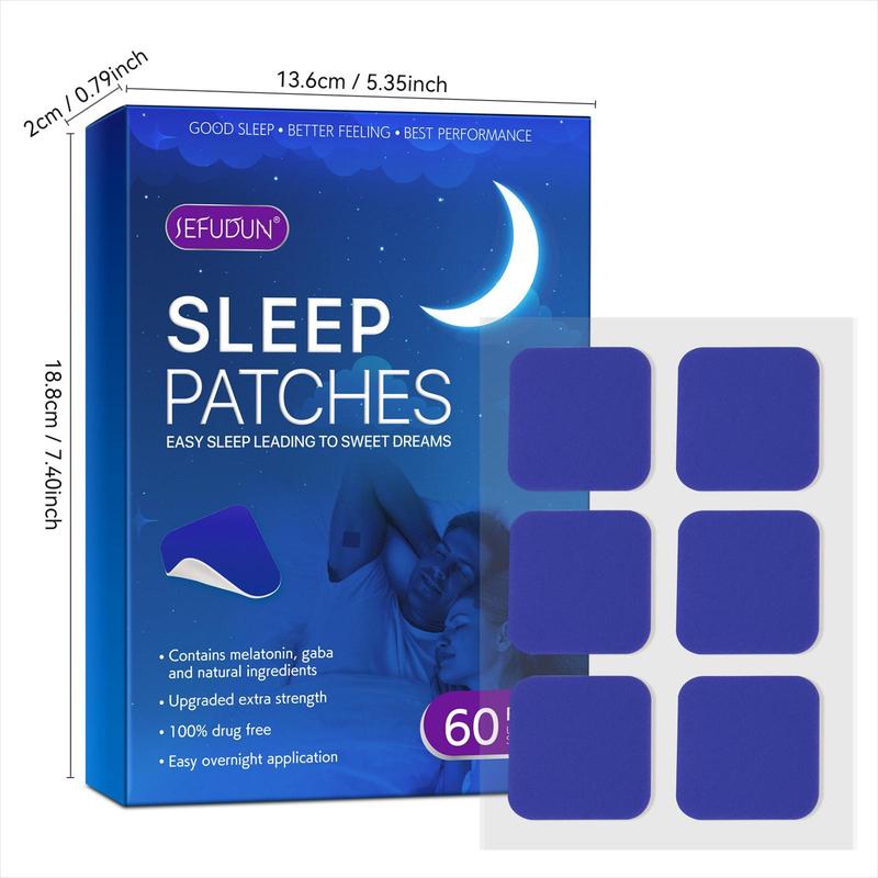 Sleep Aid Patch, 60pcs set Deep Relaxation Sleep Patch for Christmas Gift, Relieve Muscle Tension, Suitable for Men & Women, Sleeping Aid Patch for Improve Sleep Quality