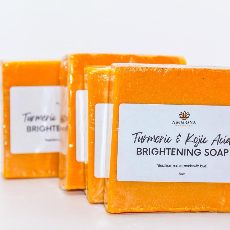 Turmeric and Kojic Soap Multi Pack, Skincare 2 Pack, 3 Pack or 5 Pack acne spots