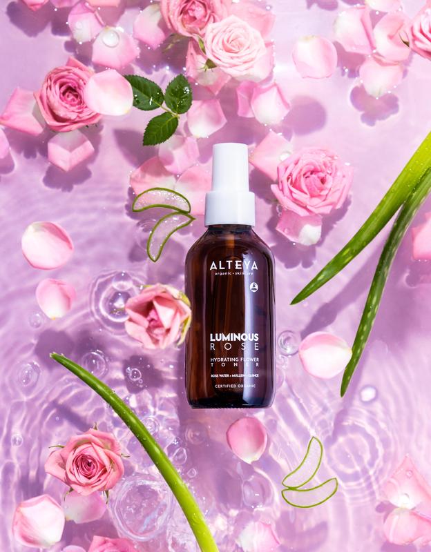 Hydrating Toner Mist -  With Hyaluronic Acid, Bulgarian Rose Water, and Mullein - Organic Moisturizing Skincare