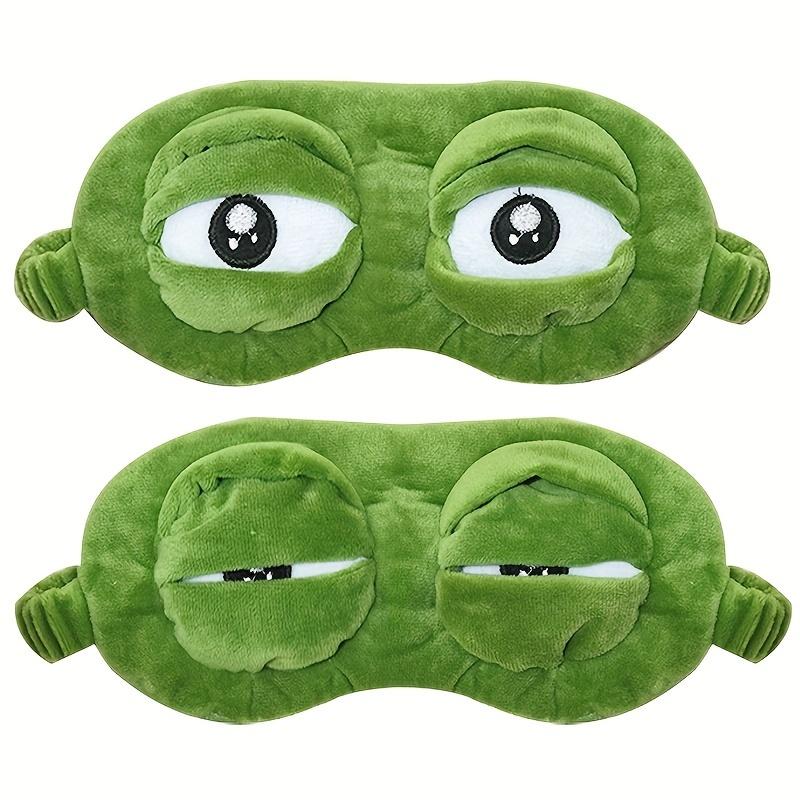 1pc Cute Frog Eye Mask, Cartoon Pattern, Ultra-Soft Cotton, Ergonomic & Portable, with No Electricity or Batteries Needed, for Relaxing Naps, Sleeping, and Travel