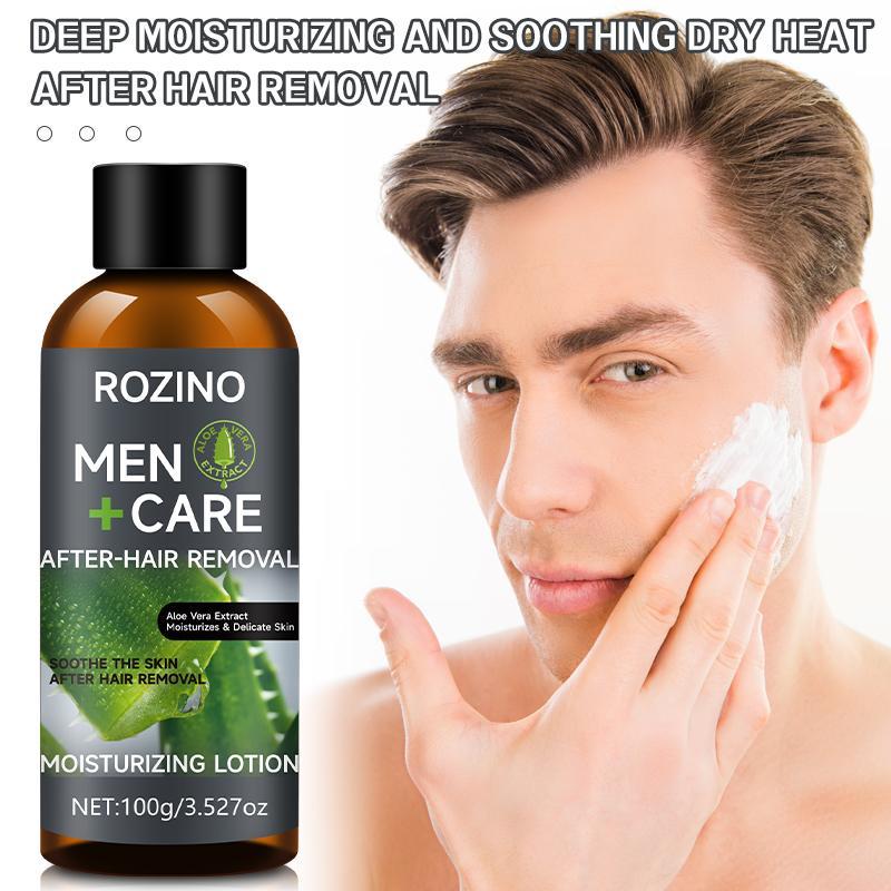 Men's Hair Removal Cream & Aftershave Lotion, 2 Counts box Gentle Hair Removal Cream, Long Lasting Hair Removal Product for Men