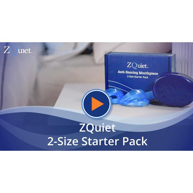 ZQuiet Anti-Snoring Mouthpiece 2-Size Starter Pack Storage