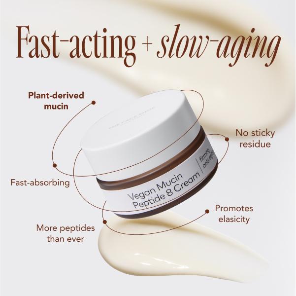 Alltimate Vegan Mucin Peptide 8 Cream Plant-Powered Lifting Skin Care for Anti-Aging Firming Vegan Snail Mucin Moisturizing