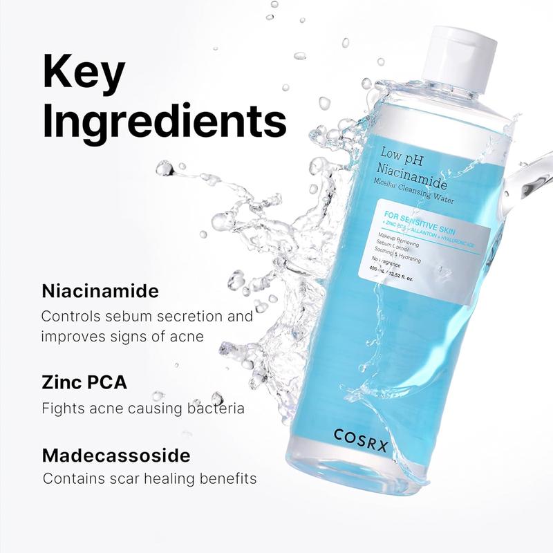 [COSRX OFFICIAL] Low pH Niacinamide Micellar Cleansing Water 400ml