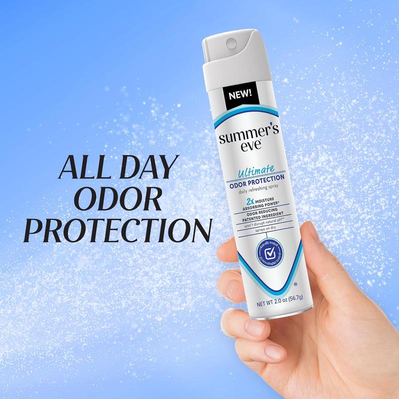 Summer's Eve, Ultimate Odor Control, Feminine Spray for Odor Protection, Talc-Free, Absorbs Moisture, 2 oz