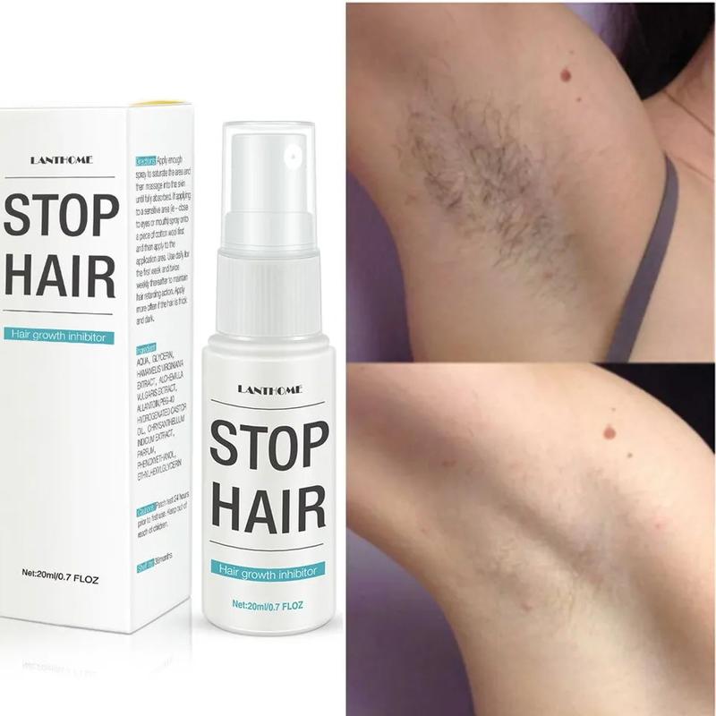 Natural Permanent Hair Removal Spray Painless Stop Hair Growth Inhibitor Remover Body Care Gentle Moisturizer Moisturize Wax Long Lasting Sensitive