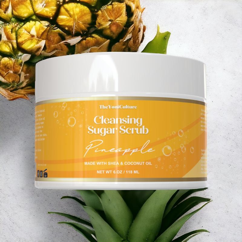 Sugar Scrub - Exfoliant Foaming Moisturizing Daily Scent Body Care Scented Cleanser Moisturizer Cleansing Gift Gentle