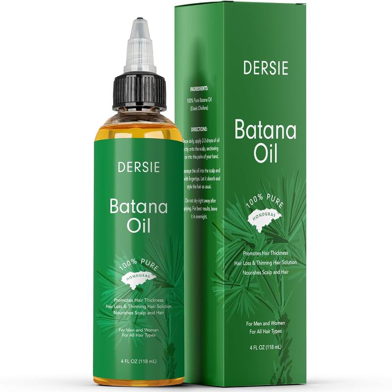 Batana Oil for Hair Growth: Dr Sebi Organic Raw Batana Oil from Honduras - 100% Pure & Natural - For Thicker & Stronger Hair - 4 FL OZ