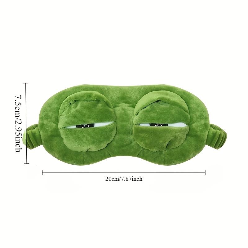 1pc Cute Frog Eye Mask, Cartoon Pattern, Ultra-Soft Cotton, Ergonomic & Portable, with No Electricity or Batteries Needed, for Relaxing Naps, Sleeping, and Travel