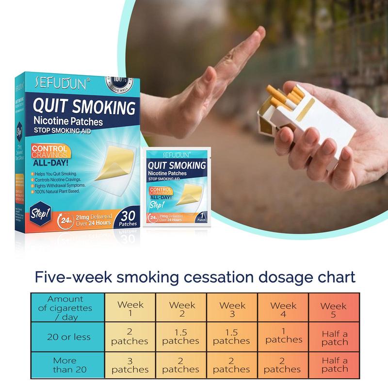 Smoking Cessation Patch, 30pcs box Stop Smoking Patch, Body Care Patch for Men & Women, Aid Smoking Cessation Patch