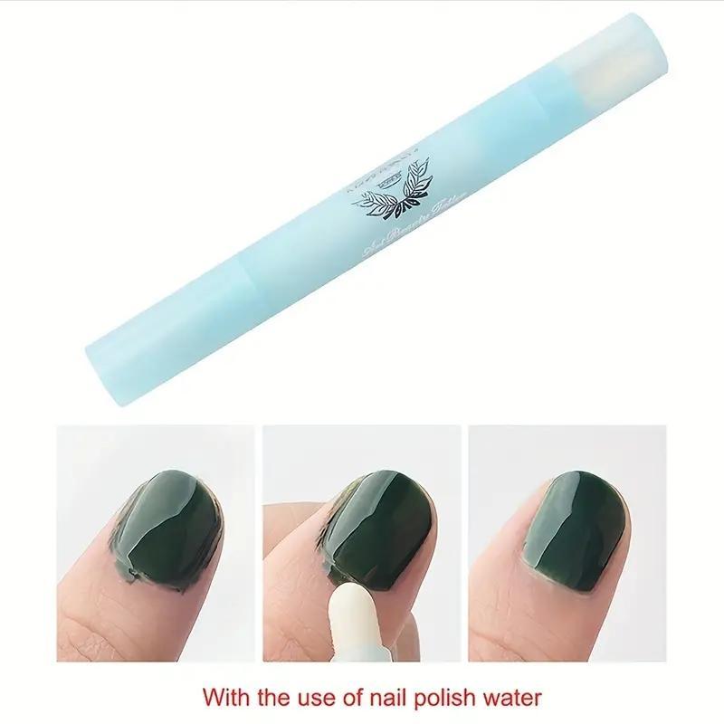 Nail Art Cleaner Pen, 4 Counts set Gel Nail Polish Cleaning Pen, Nail Gel Nail Edge Cleaner Pen for Cleaning Spilling Nail Gel, Nail Drill, Nail Supplies, Christmas Gift