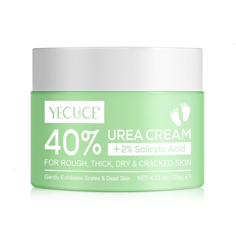 Yecuce Urea Cream 40% plus for Dry Cracked Heels, Feet, Knees, Elbows & Hands - 120g