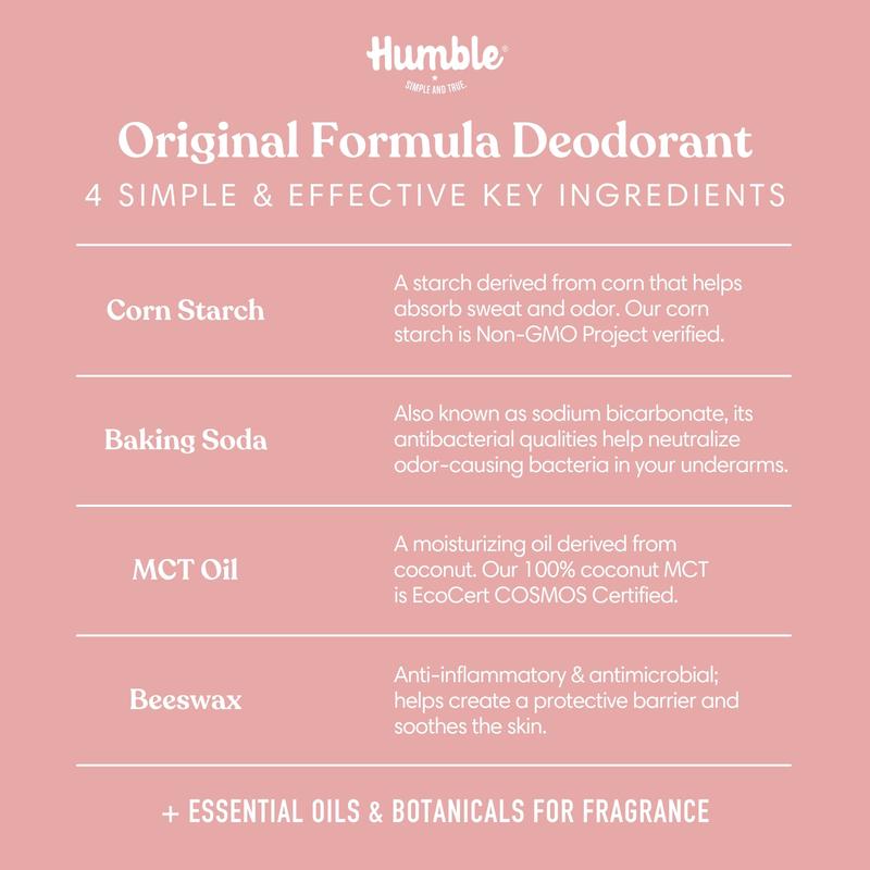 Humble Brands Aluminum Free Moroccan Rose Deodorant