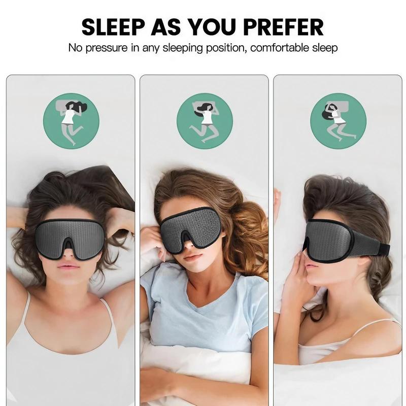 3D Sleep Eye Mask, Breathable Comfortable Sleep Eye Cover, Soft Eye Care Mask for Travel, Nap, Night Sleep, Yoga & Pilates Equipment