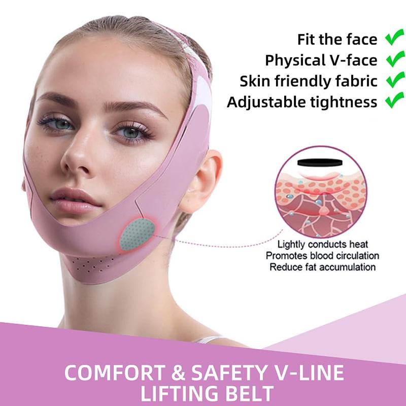 Graphene V-Line Mask, Chin Up Mask V Shaped Face Mask Jaw Exerciser Skincare Comfort Facial Adjustable Tightening-Thanksgiving gift