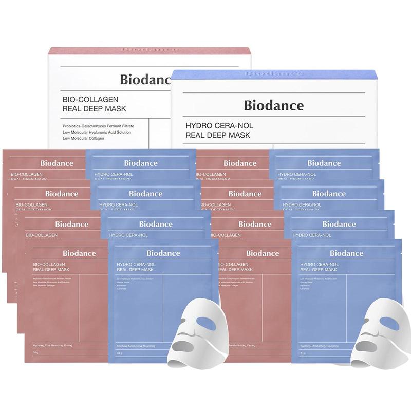 [ BIODANCE ] Bio-Collagen Real Deep Mask (1.19 oz x 4 ea) x 2 BOX +  Hydro Cera-nol Real Deep Mask (1.19 oz x 4 ea) x 2 BOX Hydrating Moisturizing