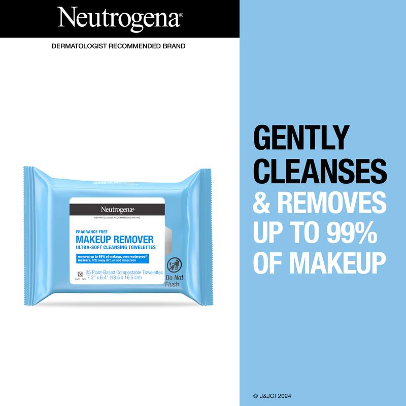 Neutrogena Get Unready Trio, GURWM Trio, Cleanse, Hydrate & Remove Makeup Trio, Fragrance-Free Cleanser Cleansing