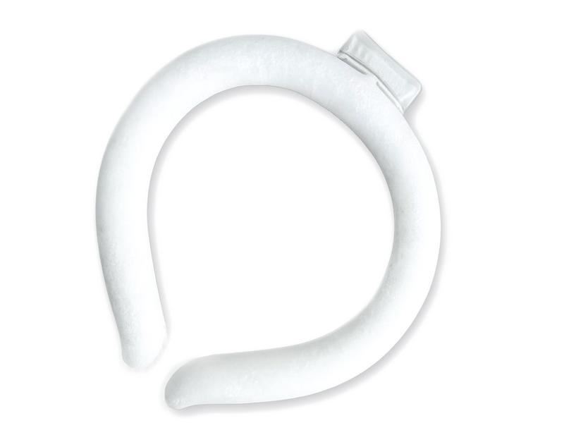 Neck Cooling Tube - Reusable Ice Body Cooling Product for Summer (crystalize below 82.4F no refrigerator necessary) - White Portable Cooling Gadget