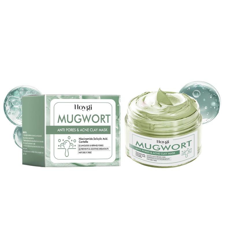 Green Tea Clay Mask, Gentle Cleansing Blackhead Mask, Moisturizing Nourishing Skin Care Mud Mask for Women & Men