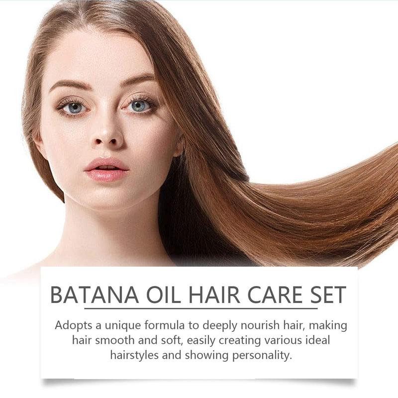 Batana Oil Hair Care Set, Hair Shampoo & Hair Conditioner & Hair Mask & Hair Oil, Moisturizing Hair Care Product for Women & Men