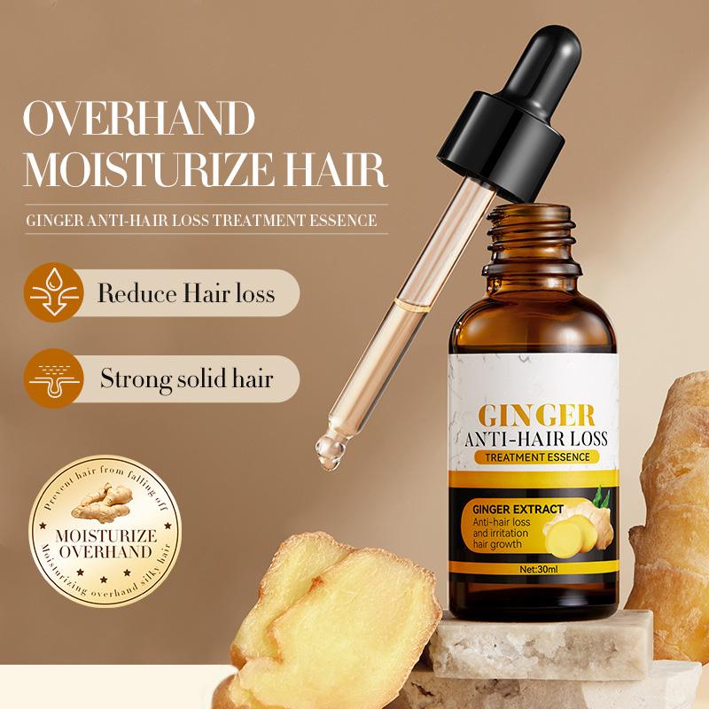 Ginger Hair Growth Serum | Promotes Hair Growth | Prevents Hair Loss | Haircare Comfort | Soothes Scalp Itching | Nourishes Dry Hair | Scalp Care | Natural Organic Ingredients | Hair Growth Essence | Unisex | Hair care oil