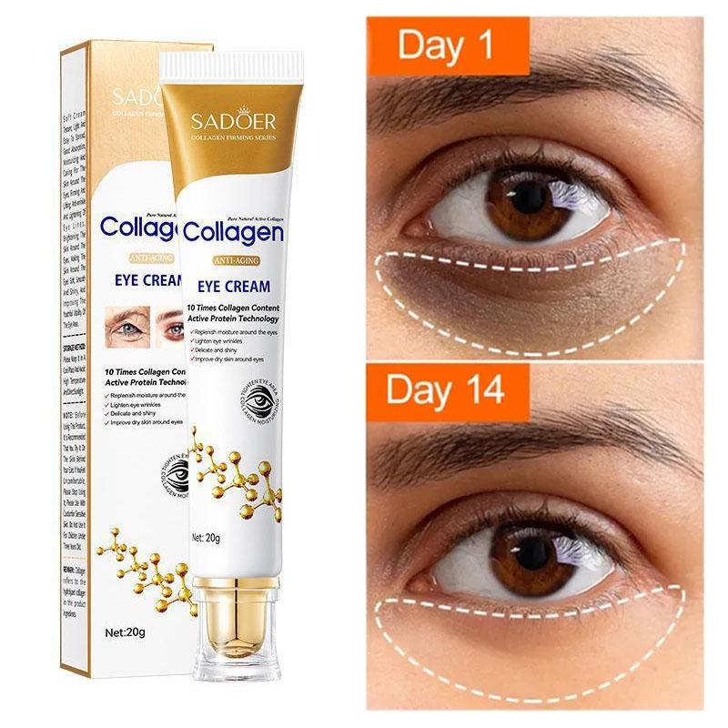 Instant Eye Bag Removal Cream Collagen Removal Wrinkles Firming Skin Fade Fine Lines Brighten Dark Circle Anti Puffiness 2024