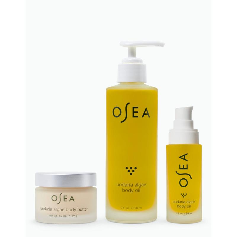 OSEA Golden Glow Discovery, Undaria Body Set for Moisturized Hydrated Skin Body Care Body Oil Butter Moisture Aloe