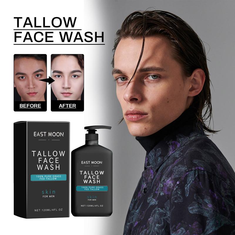 East Moon Men's Daily Facial Cleanser Deeply Cleans, Tightens Skin Pores, Moisturizes And Brightens