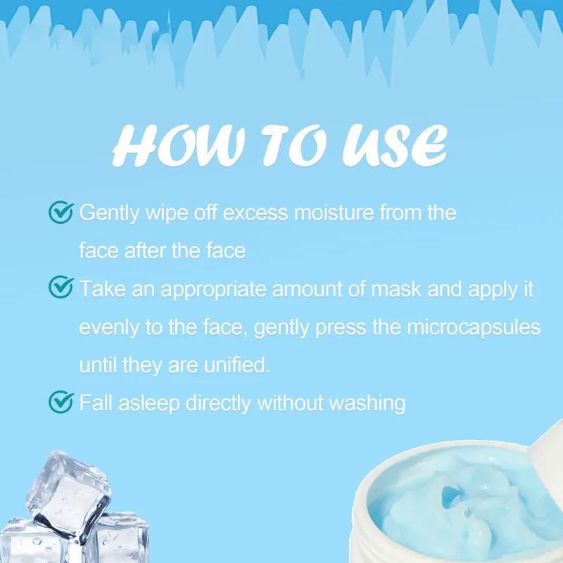 Sleep Facial Mask Moisturizing Face Whiten Brighten Remove Ance Fade Fine Lines Shrink Pore Freckle Removal Smear Wash-free Mask