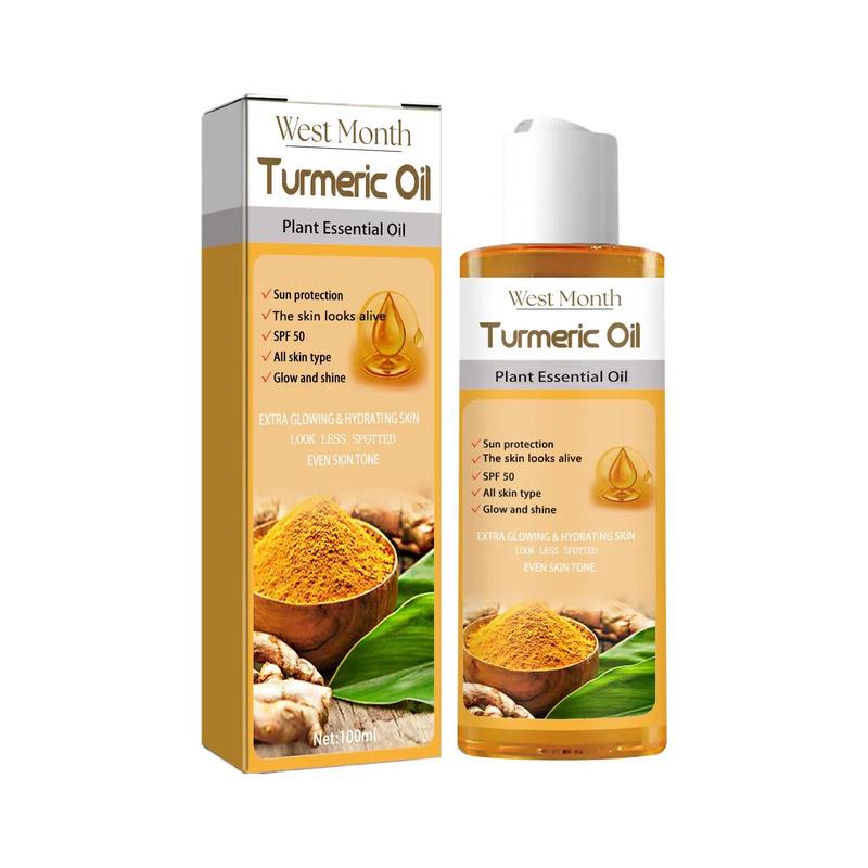 Turmeric Essential Oil, Moisturizing & Lighten Skin Essence, Skin Care Product for Daily Use