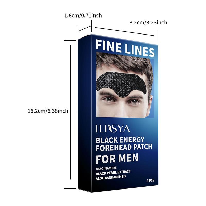 Men's forehead Patch, 5pcs box Moisturizing forehead Patches, Hydrating forehead Skin Care Patches for Men