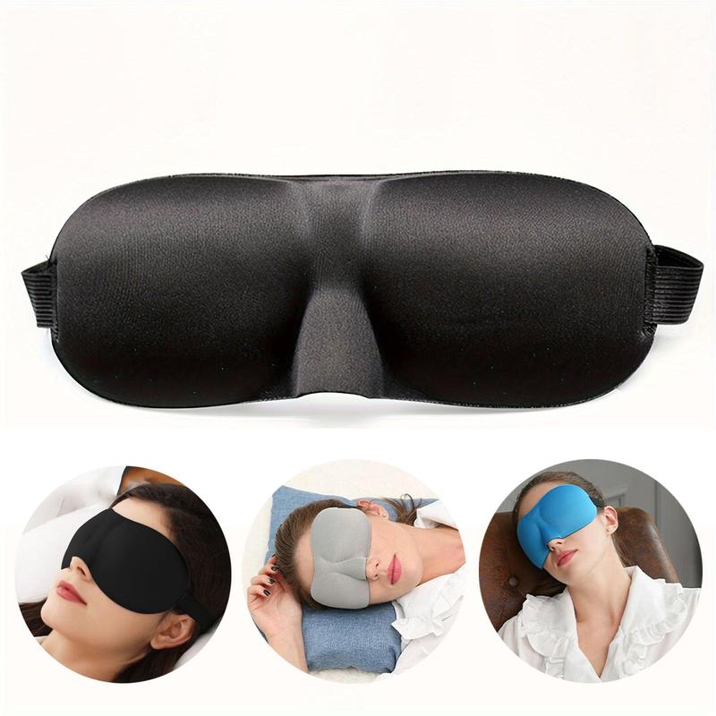 3D Sleep Mask, 1 Count Soft & Breathable Eye Cover, Comfortable Eye Mask for Travel & Nap, Sleeping Mask for Home & Office