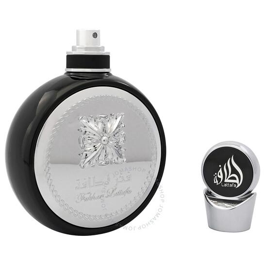 Lattafa Perfumes | Fakhar Silver - Mens Eau de Parfum - 3.4 Oz (100ML) | Aromatic and Woody Fragrance Scent Gift