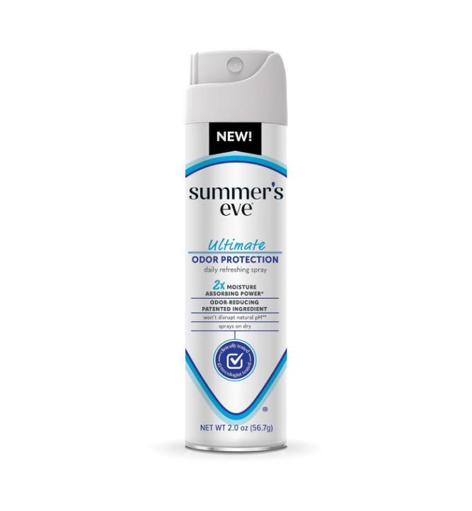 Summer's Eve, Ultimate Odor Control, Feminine Spray for Odor Protection, Talc-Free, Absorbs Moisture, 2 oz