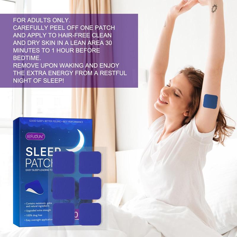 Sleep Aid Patch, 60pcs set Deep Relaxation Sleep Patch for Christmas Gift, Relieve Muscle Tension, Suitable for Men & Women, Sleeping Aid Patch for Improve Sleep Quality