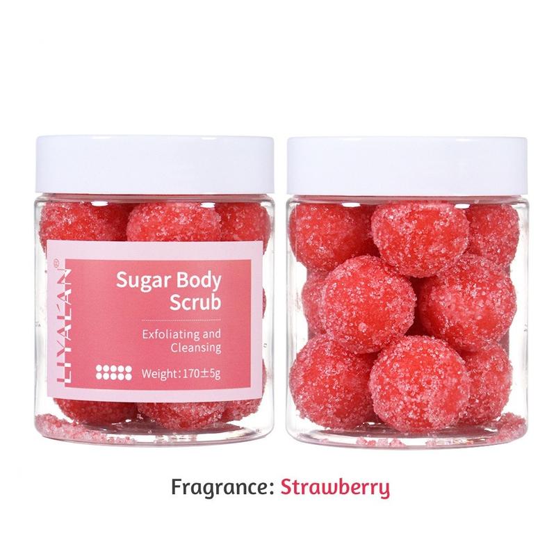 Fun Candy Scrub Ball! Sea Salt Pulling Body Scrub Balls - Cleasing & Soften Dead Skin, Smooth And Refresh Skin