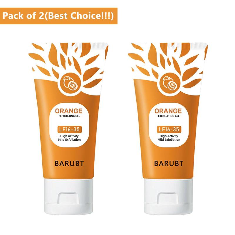 [90% People Choose] 2024 Orange Exfoliating Gel Scrub Face Body Skin, Facial Exfoliator 50g Skincare