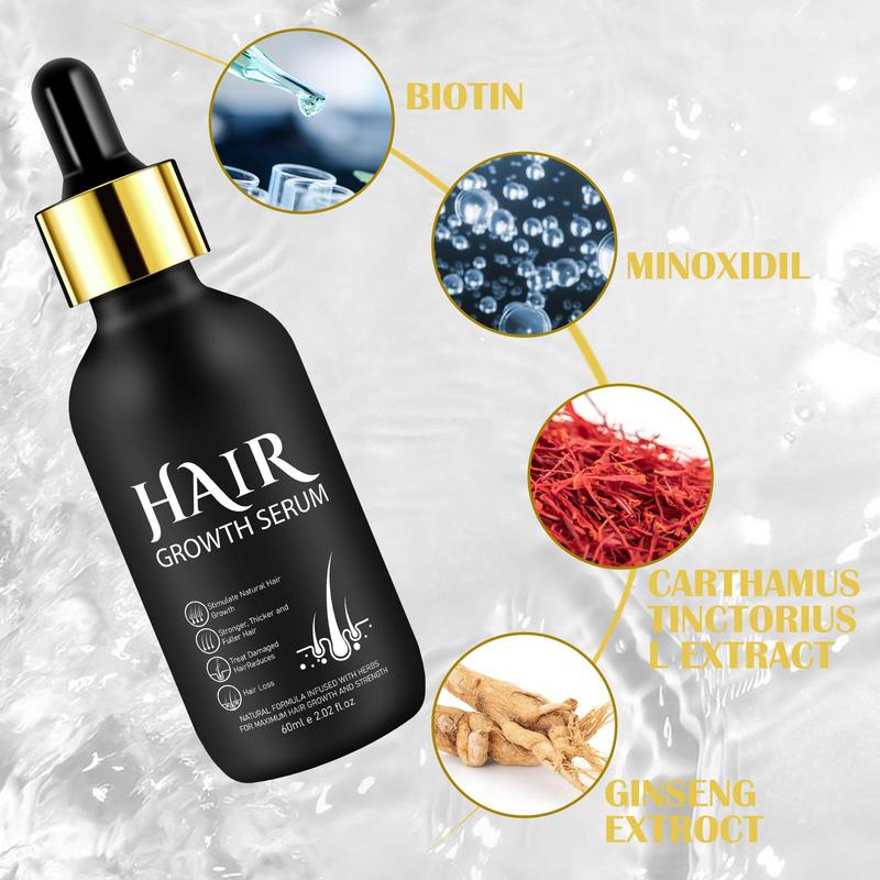 Hair Thickening Serum, 2 4 Boxes Hair Densification & Strengthening Serum, Natural Beard Hair Care Product for Men & Women, Christmas Gift