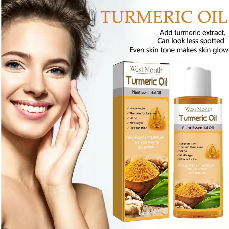 Turmeric Essential Oil, Moisturizing & Lighten Skin Essence, Skin Care Product for Daily Use