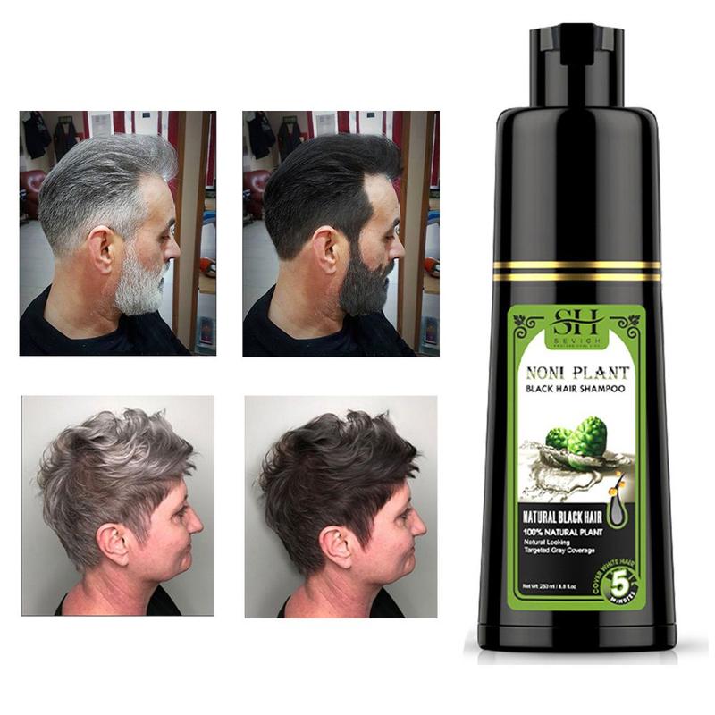 Unisex Black Herbal Hair Dye Shampoo 3 in 1 for 99.99% Gray Hair Coverage,Quick hair dye Hair Color Shampoo for Women&Men,Fruity Hair dye Shampoo,Long Lasting Shampoo Black Hair Dye in Semi-Permanent Haircare Mild Ammonia-Free Plant Hair Dye Haircare Gift