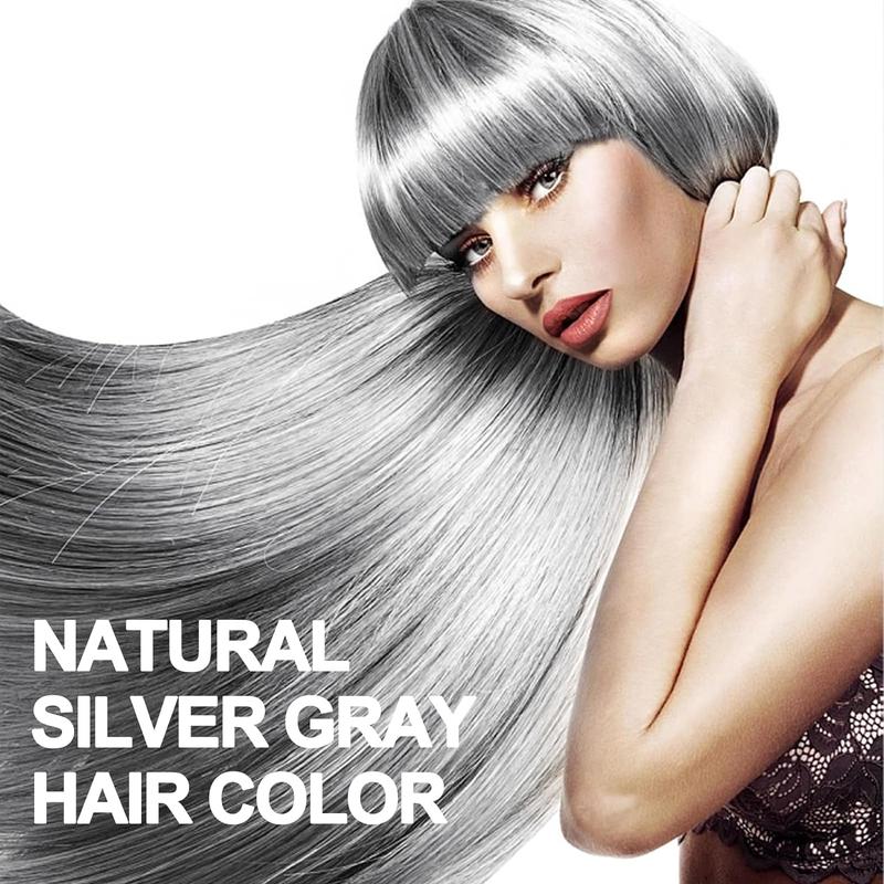 3 in 1 Dye Shampoo for Hair,Permanent Hair Color Shampoo,Silver Gray,White,Various Colors Available,Cover Your Original Hair Color Easily,Gray Hair Coverage Product,Fall Gifts,Unisex Hair Color 500ML Hair Dye Haircare